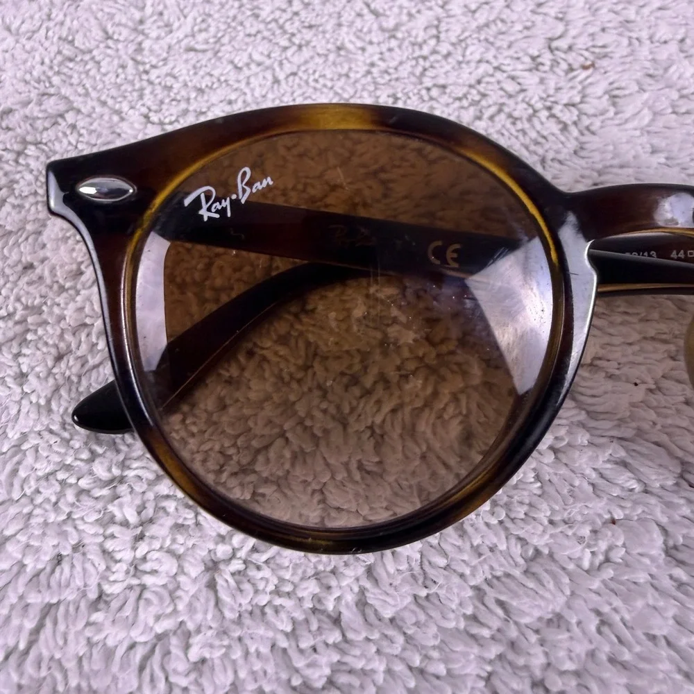 Ray-Ban RJ 9064S Sunglasses Kids 44mm Tortoise Brown Gradient Lenses Read!